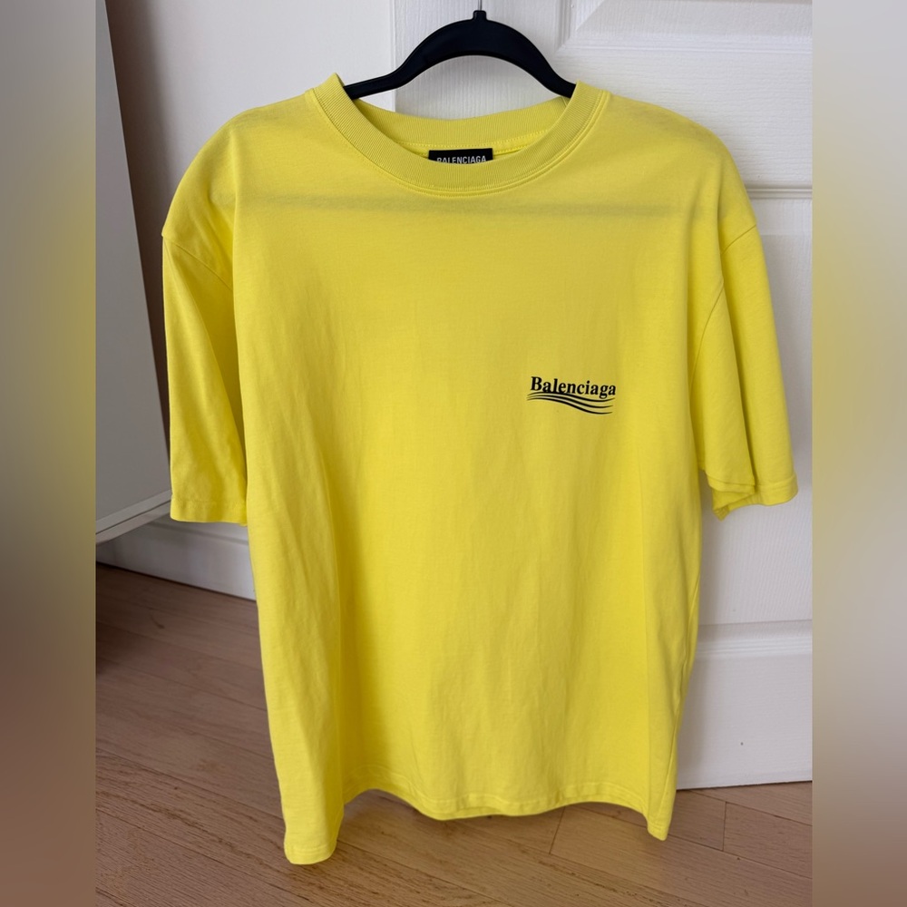 Balenciaga Neon Yellow T-Shirt